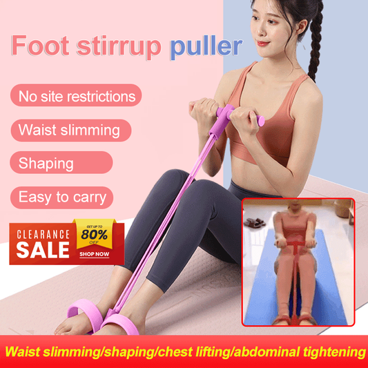 21 Bandas de Resistencia para Fitness – Extensor de Tobillos con 4 Tubos y Pedal