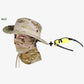 Sombrero de pesca de camuflaje 2 en 1 y envoltura de cuello de máscara
