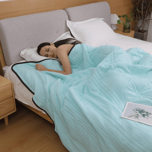 🛌💤El secreto para dormir tranquilo en verano: Manta calmante refrigerada con efecto de hielo