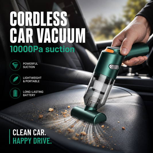 🧹 2026 Hot Sale ✨ Cordless Car Vacuum – 10000Pa Powerful Suction & 4000mAh Battery for Car, Van & Home