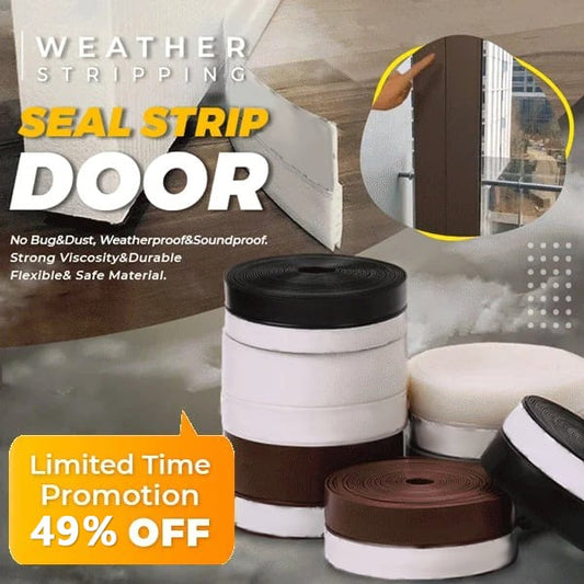 5m Door Seal Strip – self-adhesive, flexible silicone, keeps out dust, insects & noise