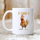🔥¡ÚLTIMO DÍA DE REBAJAS CON UN 50 % DE DESCUENTO!🏆Rebajas relámpago⚡ ¡Más de 50 000 unidades vendidas! Casi agotadas:💥Taza divertida con pollo F-Caw-F