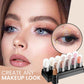 Conjunto de lápices de sombra de ojos de 12 colores, resistente al agua, de larga duración con brillo glitter