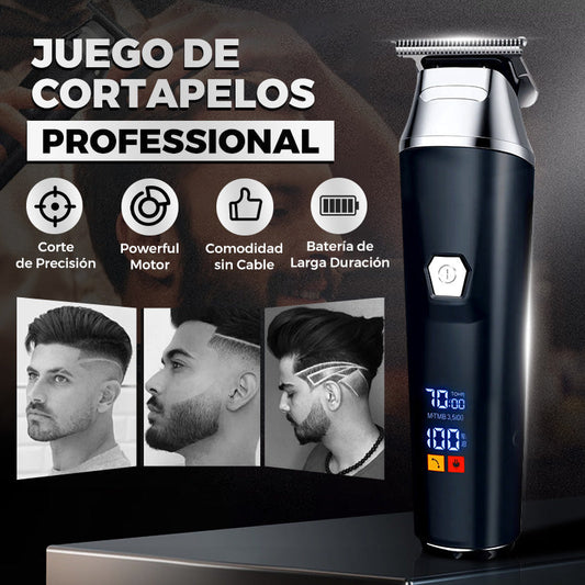 Cortapelos Profesional para Hombre - 4 Guías de Corte, Motor de Cobre Silencioso y Afeitado de Precisión 💈⚡