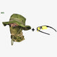 Sombrero de pesca de camuflaje 2 en 1 y envoltura de cuello de máscara