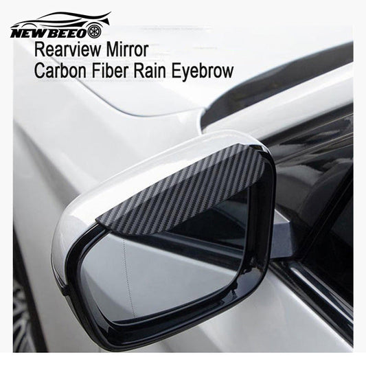 📢Buy 2 Get 1 Free 📢50% OFF! ☂️ Carbon Fiber Rain Eyebrow — Clear Rearview Mirror in Rain 🚗