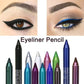 💜✨ Pack de 14 Lápices de Eyeliner Impermeables – Eyeliner en Gel de Colores con Terminaciones Metálicas y Brillantinas, Anti-Deslizamiento