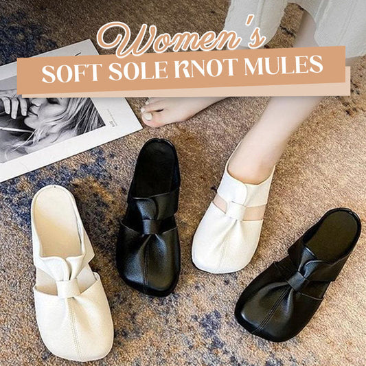 🔥COMPRA 2 ENVÍO GRATIS🔥Mules de mujer con nudo y suela blanda