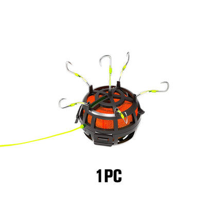 🔥2025 Hot Sale🔥360° Anzuelo de Pesca con Jaula de Cebo Flotante