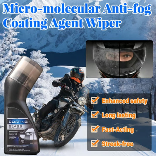 🚗Limpiador Antivaho Micromolecular - Elimina y Previene la Niebla en Cristales sin Rayas, Efecto Duradero para Coches/Baños 🪞💦