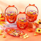 🔥🍬🎃 Bolsas de Regalos de Halloween: Bolsas Transparentes de Calabaza con Cierre Hermético 🎁