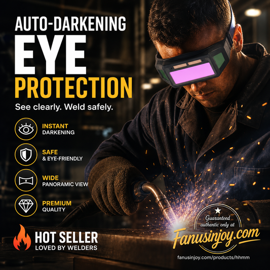 ⏳ LIMITED-TIME 50% OFF! 👀 2026 New Auto-Dimming Welding Glasses – Panoramic View & Solar Charging