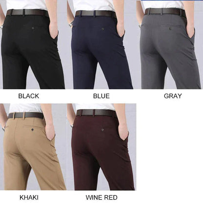 Pantalones clásicos de hombre de alta elasticidad