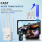 🎁 Último Día de Promoción 50% 🔥 Extensor de WiFi 2025, Amplificador de señal de doble banda 1200 Mbps (5 GHz/2,4 GHz), Cubre 10.000 pies cuadrados y 50 dispositivos, Repetidor con puerto Ethernet para el hogar, Regalos
