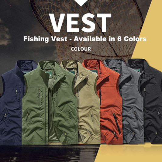 Chaqueta chaleco sin mangas extragrande para hombre con bolsillos - COMPRA 2 ENVÍO GRATIS