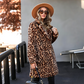 💖 Chaqueta de Estampado de Leopardo de Mediano Largo para Mujer - COMPRA 2 ENVÍO GRATIS