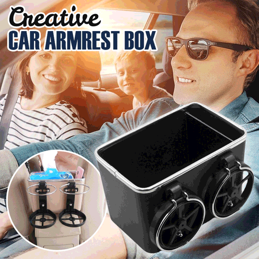 🔥Caja de reposabrazos de coche creativa