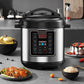 🍲 ¡50% DE DESCUENTO AHORA! ⚡ Olla Eléctrica a Presión 6L – 9 Funciones en 1, Acero Inoxidable, Rápida y Económica para Comidas Familiares Saludables 🍛