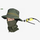 Sombrero de pesca de camuflaje 2 en 1 y envoltura de cuello de máscara