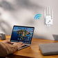 🎁 Último Día de Promoción 50% 🔥 Extensor de WiFi 2025, Amplificador de señal de doble banda 1200 Mbps (5 GHz/2,4 GHz), Cubre 10.000 pies cuadrados y 50 dispositivos, Repetidor con puerto Ethernet para el hogar, Regalos