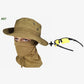Sombrero de pesca de camuflaje 2 en 1 y envoltura de cuello de máscara
