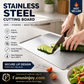 📢📢 LIMITED-TIME 50% OFF! 🔪 304 Stainless Steel Cutting Board – Safe, Hygienic & Built to Last 👩‍🍳