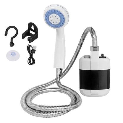Ducha eléctrica portátil para exteriores - Ducha de mano para viajes, senderismo y jardinería