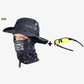 Sombrero de pesca de camuflaje 2 en 1 y envoltura de cuello de máscara