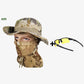 Sombrero de pesca de camuflaje 2 en 1 y envoltura de cuello de máscara