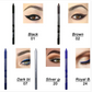 💜✨ Pack de 14 Lápices de Eyeliner Impermeables – Eyeliner en Gel de Colores con Terminaciones Metálicas y Brillantinas, Anti-Deslizamiento