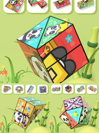 🧒✨Juguete creativo plegable Panda Magic Cube para niños