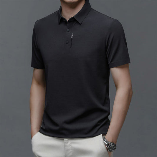 Camiseta de manga corta Ice Silk Cuffs and Chest Dual Graphic para hombre