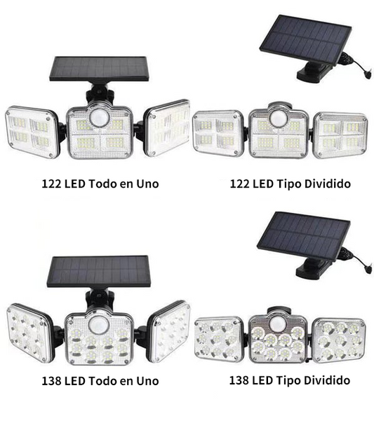 Lámpara solar de pared de tres cabezas - COMPRA 2 ENVÍO GRATIS