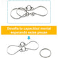 🧩 Anillo Rompecabezas de Metal (8 Piezas) - Desafío Mental con Instrucciones y Solución Incluidas, Ideal para Regalo 🎁✨