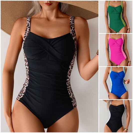 🩱 Bañador de una pieza ajustado con cuello halter 🌴 | Retención perfecta de la forma en la playa