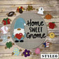 🍁Las Mejores Decoraciones para Navidad🎄Letrero de Bienvenida de Gnomo de Madera con Piezas Intercambiables🎈 - COMPRA 2 ENVÍO GRATIS
