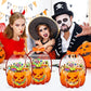 🔥🍬🎃 Bolsas de Regalos de Halloween: Bolsas Transparentes de Calabaza con Cierre Hermético 🎁