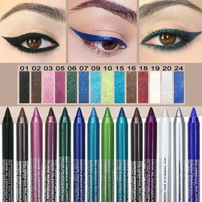 Lápiz Delineador de Ojos Resistente al Agua de Larga Duración, Cosméticos de Maquillaje de Ojos a la Moda