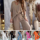 🔥Traje Casual Holgado de Color Sólido para Mujer