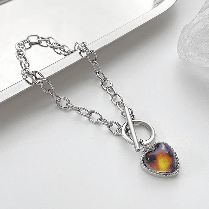 🔮 50% OFF! 💖 Color Changing Heart Mood Bracelet – Magical Color-Shifting Charm for Everyday Style ✨