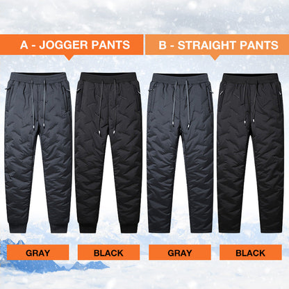 Pantalones impermeables unisex con forro polar