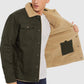 Chaqueta de Piel Blanda para Invierno con Estilo Western Retro para Hombres