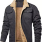 Chaqueta de Piel Blanda para Invierno con Estilo Western Retro para Hombres