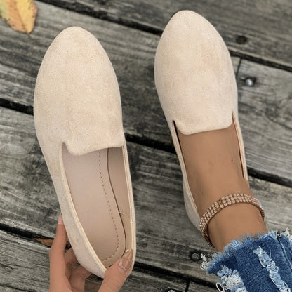 Zapatos Planos de Mujer de Color Sólido y Estilo Casual ✨Cómodos y Elegantes