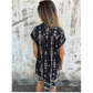 💕¡Oferta especial! 💕 Vestido holgado de manga corta con estampado y bolsillos【50% OFF】