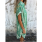 💕¡Oferta especial! 💕 Vestido holgado de manga corta con estampado y bolsillos【50% OFF】