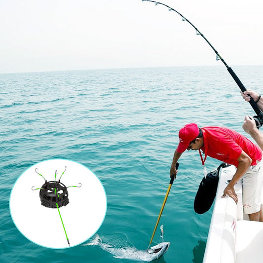 🔥2025 Hot Sale🔥360° Anzuelo de Pesca con Jaula de Cebo Flotante