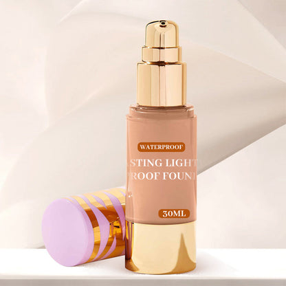 💜Base de Maquillaje Mate, Duradera, Ligera e Impermeable