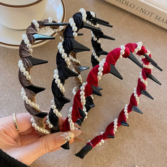 🔥 ¡OFERTA CALIENTE! 🔥 Diadema Vintage de Perlas Artificiales (50% DE DESCUENTO)
