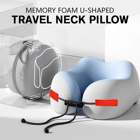 🔥Último Día Especial: 50% DE DESCUENTO🔥Almohada de Viaje en Forma de U de Espuma de Memoria💤